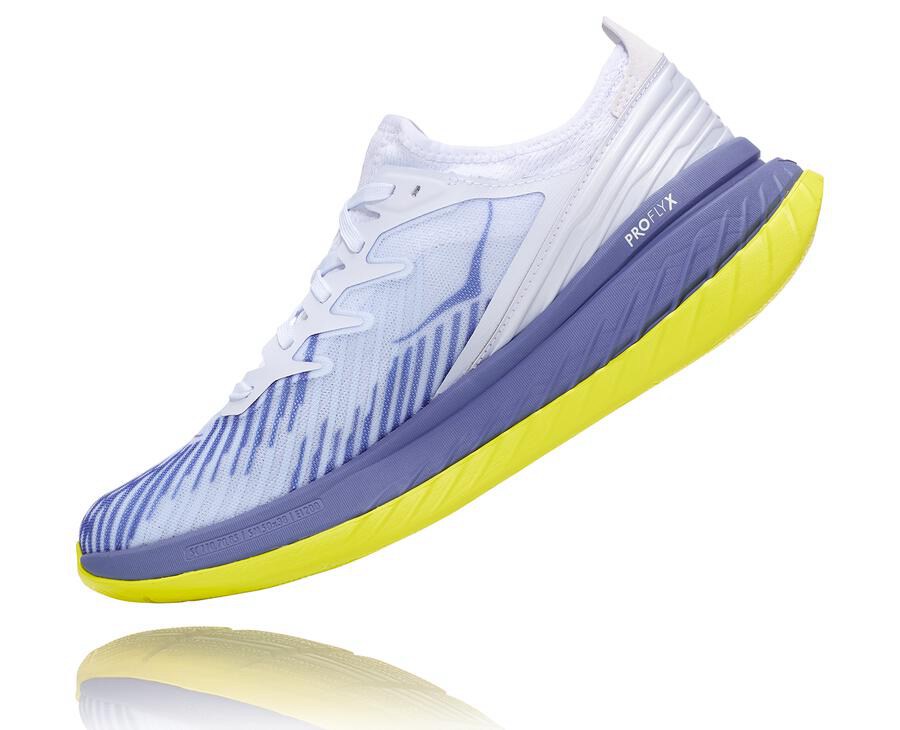 Zapatillas Running Hoka One One Mujer - Carbon X-Spe - Blancas/Azules - UHR267389